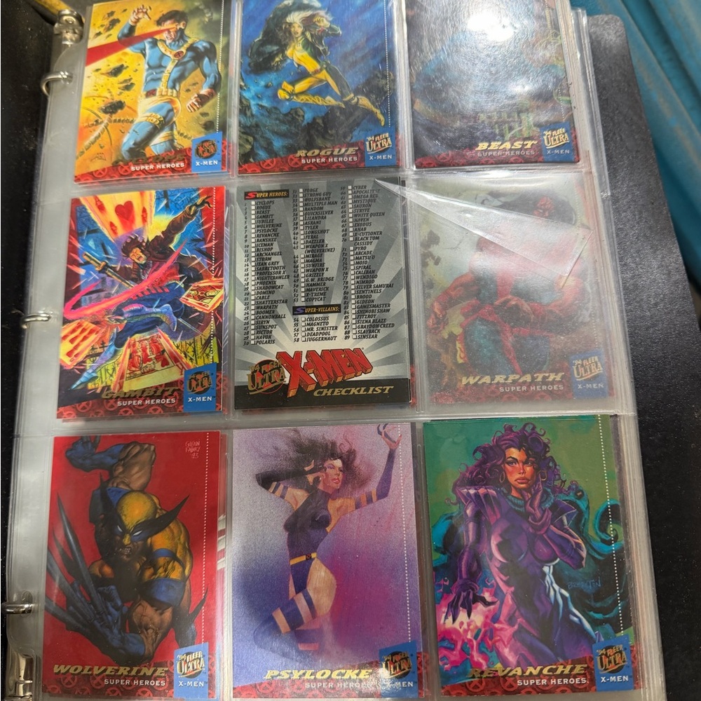 Marvel X-Men Superheroes Trading Card Set - Vibrant Colors